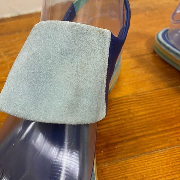 Kelsi Dagger Women’s Size 9 Brooklyn Rogan Sandals Blue Slingback Flats Suede - Picture 7 of 10